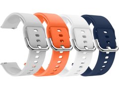 Set 4 Curele iUni compatibile cu Samsung Galaxy Watch 46mm, Samsung Watch Gear S3, 22 mm, Gray, Oran